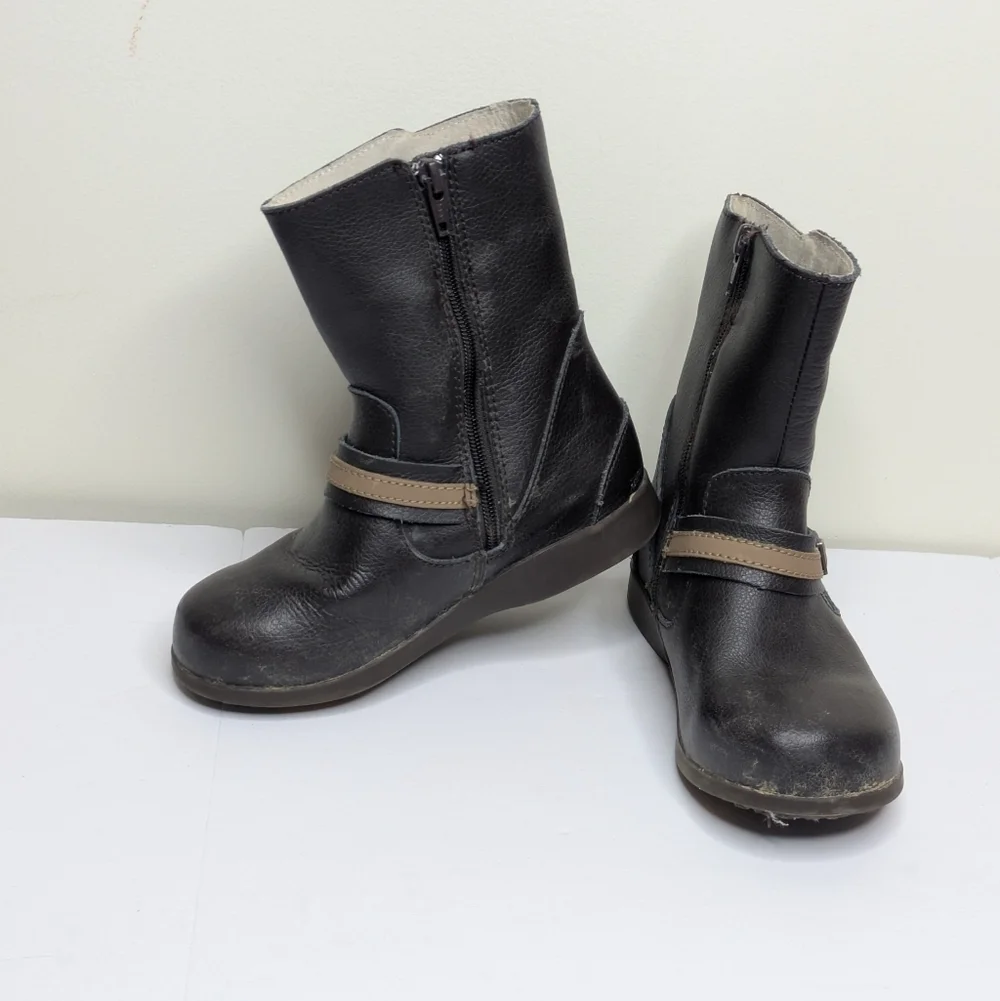 Pediped Brown Leather Boot 27 10T
